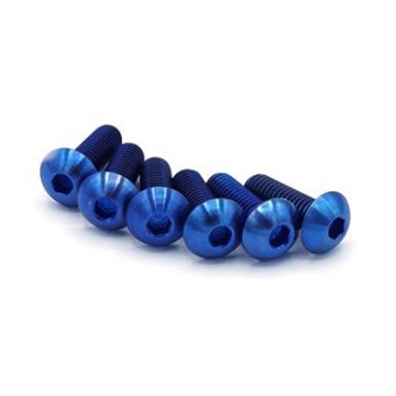 Dress Up Bolts 15mm Titanium Quick Release Kit (Blue)