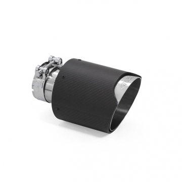 ARK Performance Slip On Single Exhaust Tip - Carbon Fiber (2.5" Inlet / 4.5" Outlet)