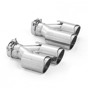 ARK Performance Slip On Quad Exhaust Tip - Polished (2.5" Inlet / 3" Outlet)