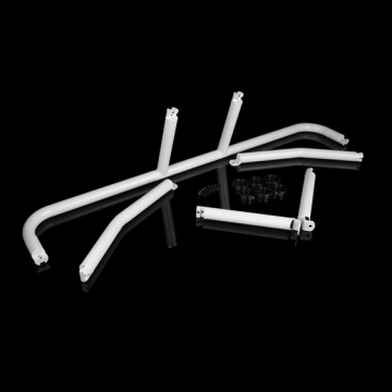 Braum Harness Bar (White Gloss) - Ford Mustang 15-19