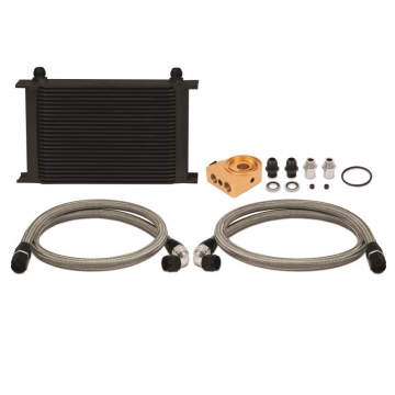 Mishimoto - Universal Thermostatic 25 Row Oil Cooler Kit (Black)