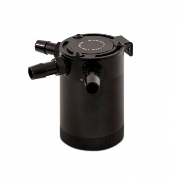 Mishimoto Compact Baffled Oil Catch Can (Black / 3-Port) - Universal