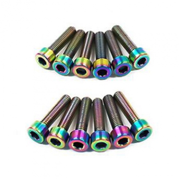 Dress Up Bolts Titanium Coil Pack Cover Kit - Nissan RB25 Engine (Cosmic Burn)