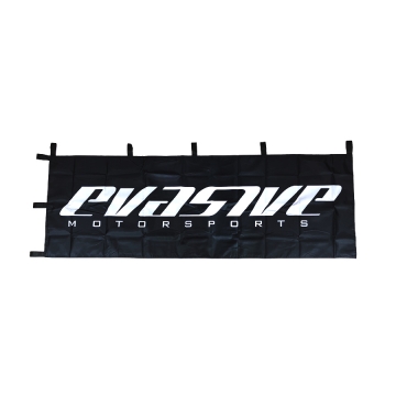 Evasive Motorsports Nobori Flag - Black / White