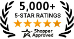 5 Star Excellence award from Shopper Approved for collecting at least 100 5 star reviews